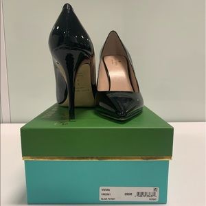 Kate Spade Vivian black patent leather heels